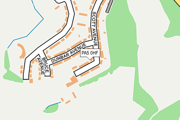 PA5 0HF map - OS OpenMap – Local (Ordnance Survey)