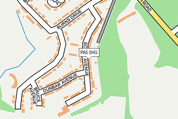 PA5 0HG map - OS OpenMap – Local (Ordnance Survey)