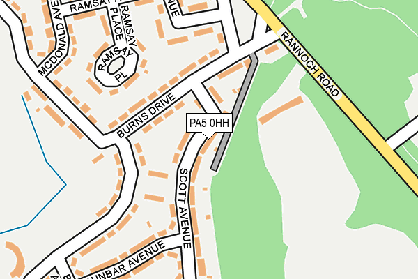 PA5 0HH map - OS OpenMap – Local (Ordnance Survey)