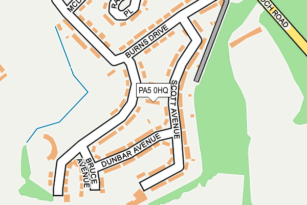PA5 0HQ map - OS OpenMap – Local (Ordnance Survey)