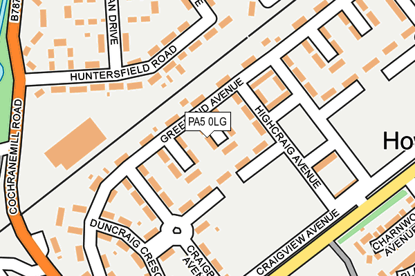 PA5 0LG map - OS OpenMap – Local (Ordnance Survey)