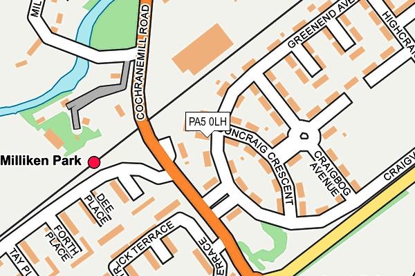 PA5 0LH map - OS OpenMap – Local (Ordnance Survey)