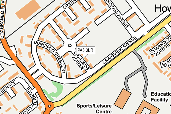 PA5 0LR map - OS OpenMap – Local (Ordnance Survey)