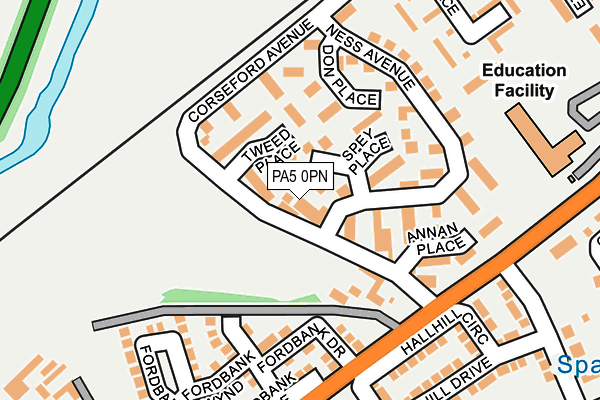 PA5 0PN map - OS OpenMap – Local (Ordnance Survey)