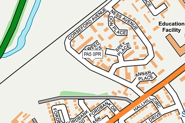 PA5 0PR map - OS OpenMap – Local (Ordnance Survey)