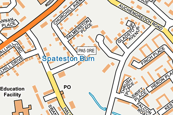 PA5 0RE map - OS OpenMap – Local (Ordnance Survey)