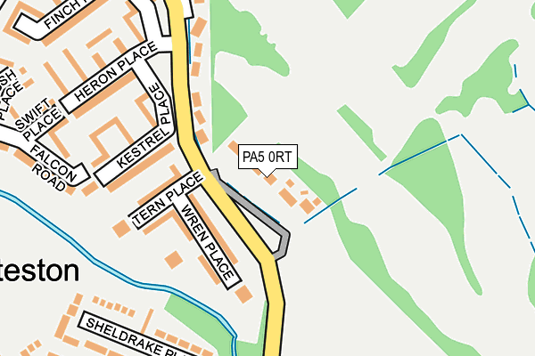 PA5 0RT map - OS OpenMap – Local (Ordnance Survey)