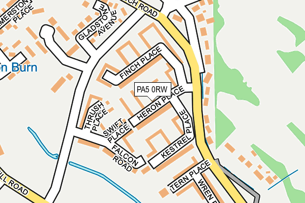 PA5 0RW map - OS OpenMap – Local (Ordnance Survey)