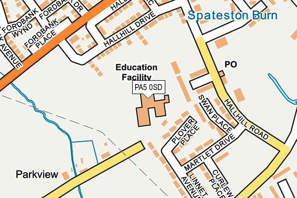 PA5 0SD map - OS OpenMap – Local (Ordnance Survey)