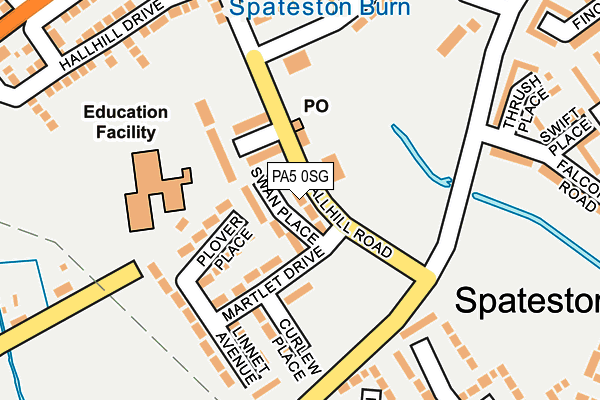 PA5 0SG map - OS OpenMap – Local (Ordnance Survey)