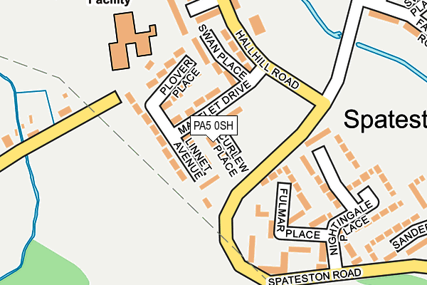 PA5 0SH map - OS OpenMap – Local (Ordnance Survey)