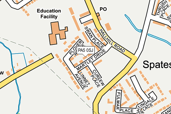 PA5 0SJ map - OS OpenMap – Local (Ordnance Survey)