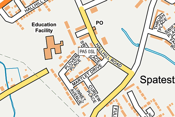 PA5 0SL map - OS OpenMap – Local (Ordnance Survey)