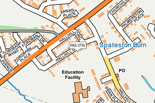 PA5 0TN map - OS OpenMap – Local (Ordnance Survey)