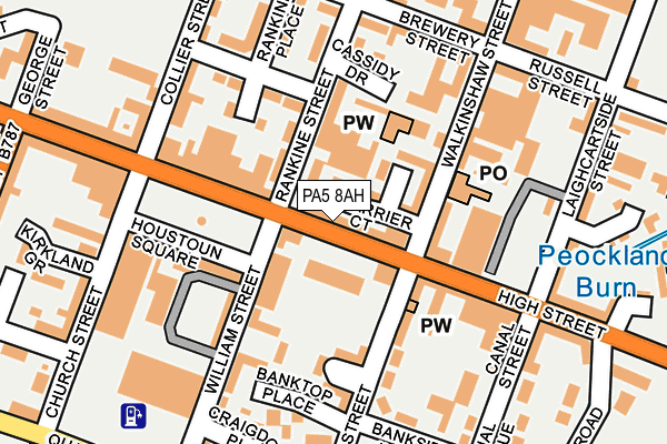 Map of PENNY LANE HOMES IN JOHNSTONE LIMITED at local scale