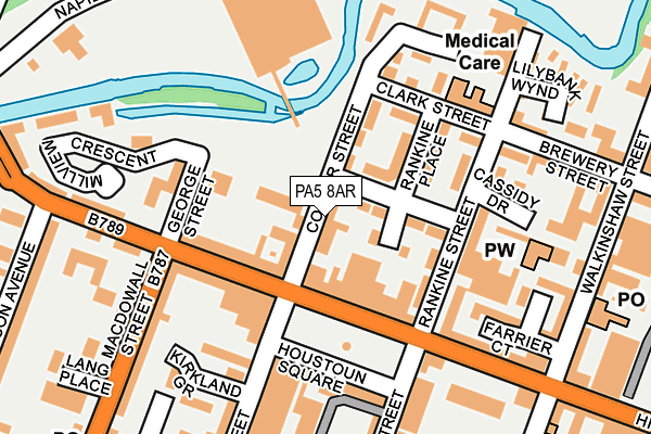 PA5 8AR map - OS OpenMap – Local (Ordnance Survey)