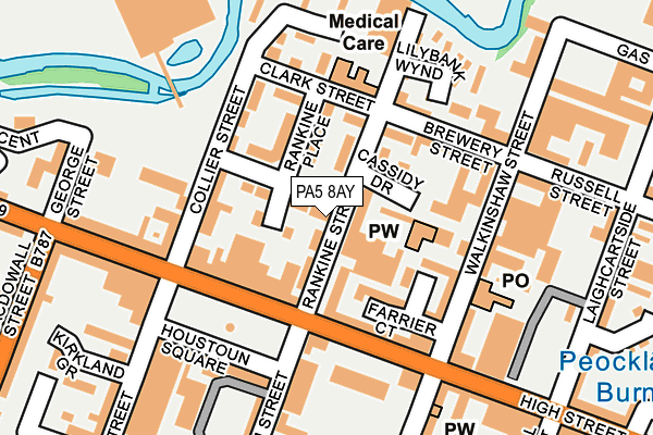 PA5 8AY map - OS OpenMap – Local (Ordnance Survey)