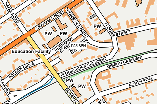 PA5 8BN map - OS OpenMap – Local (Ordnance Survey)