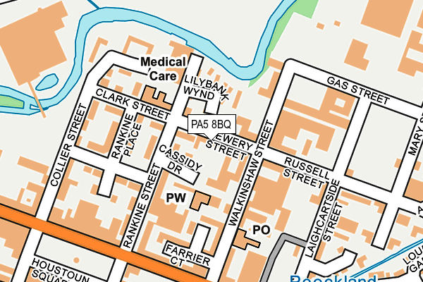 PA5 8BQ map - OS OpenMap – Local (Ordnance Survey)