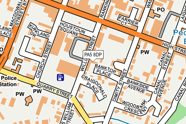 PA5 8DP map - OS OpenMap – Local (Ordnance Survey)