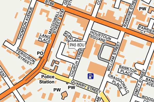 PA5 8DU map - OS OpenMap – Local (Ordnance Survey)