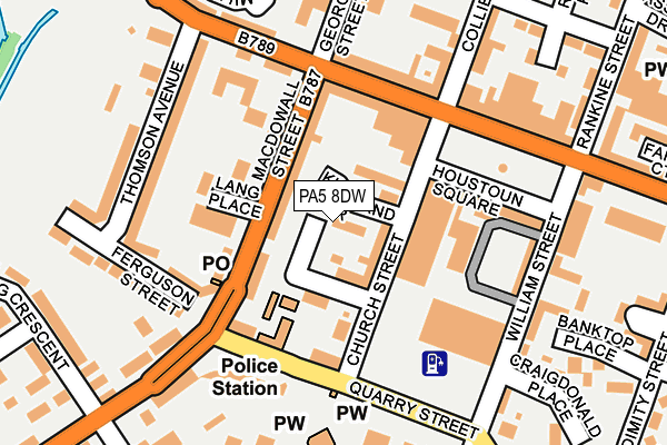 PA5 8DW map - OS OpenMap – Local (Ordnance Survey)