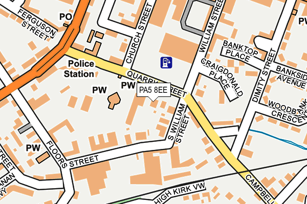PA5 8EE map - OS OpenMap – Local (Ordnance Survey)
