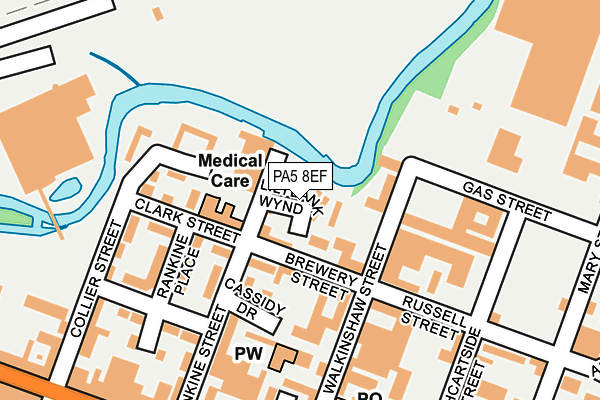 PA5 8EF map - OS OpenMap – Local (Ordnance Survey)