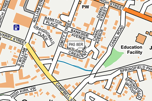 PA5 8ER map - OS OpenMap – Local (Ordnance Survey)