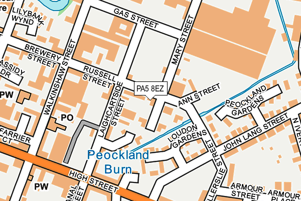 PA5 8EZ map - OS OpenMap – Local (Ordnance Survey)