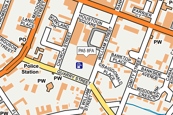 PA5 8FA map - OS OpenMap – Local (Ordnance Survey)