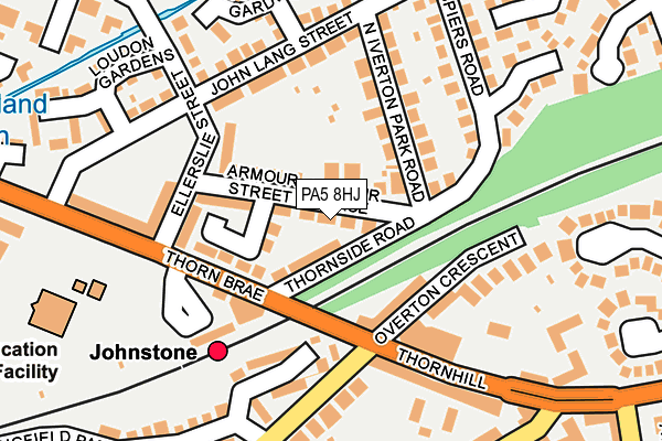 PA5 8HJ map - OS OpenMap – Local (Ordnance Survey)