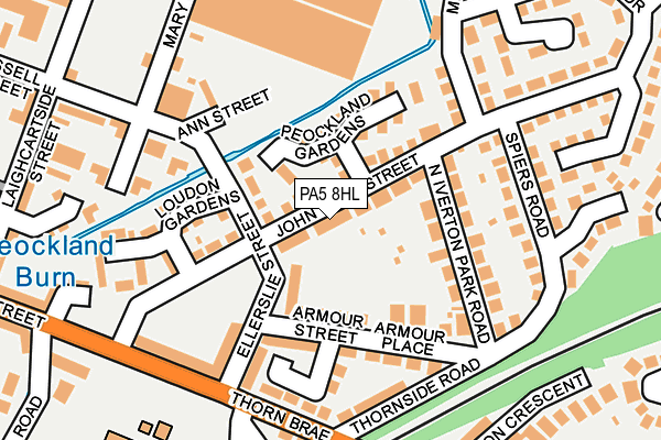 PA5 8HL map - OS OpenMap – Local (Ordnance Survey)