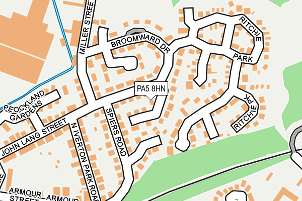 PA5 8HN map - OS OpenMap – Local (Ordnance Survey)