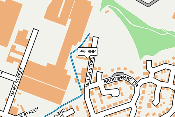 PA5 8HP map - OS OpenMap – Local (Ordnance Survey)