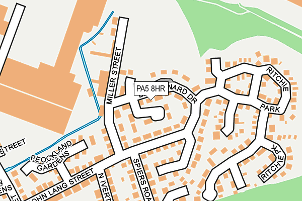 PA5 8HR map - OS OpenMap – Local (Ordnance Survey)