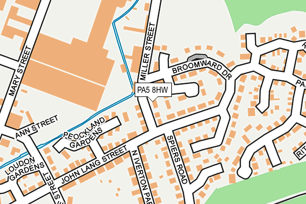 PA5 8HW map - OS OpenMap – Local (Ordnance Survey)