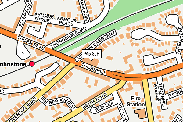 PA5 8JH map - OS OpenMap – Local (Ordnance Survey)