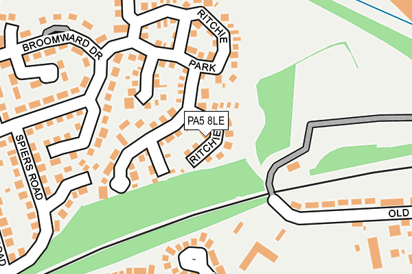 PA5 8LE map - OS OpenMap – Local (Ordnance Survey)
