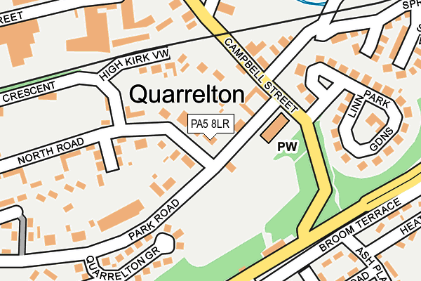 PA5 8LR map - OS OpenMap – Local (Ordnance Survey)