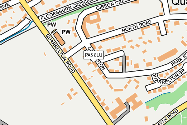 PA5 8LU map - OS OpenMap – Local (Ordnance Survey)