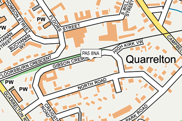 PA5 8NA map - OS OpenMap – Local (Ordnance Survey)