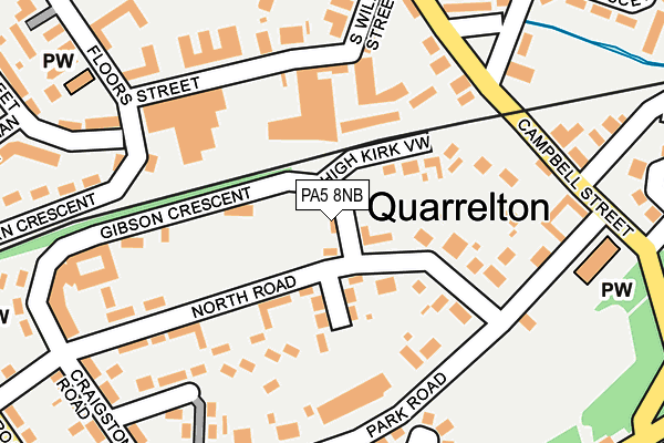 PA5 8NB map - OS OpenMap – Local (Ordnance Survey)