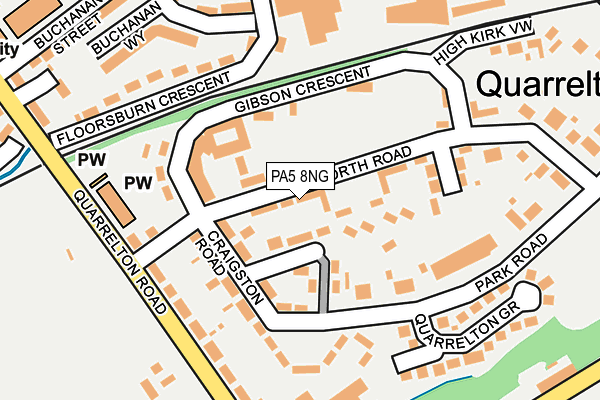 PA5 8NG map - OS OpenMap – Local (Ordnance Survey)
