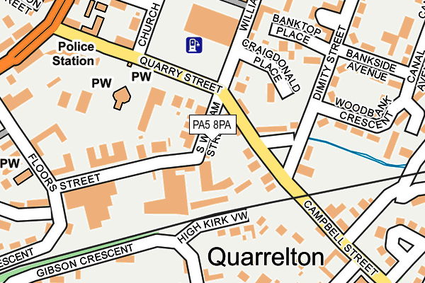 PA5 8PA map - OS OpenMap – Local (Ordnance Survey)