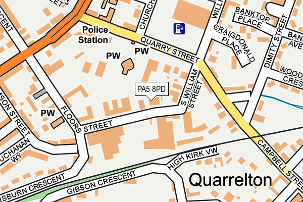 PA5 8PD map - OS OpenMap – Local (Ordnance Survey)