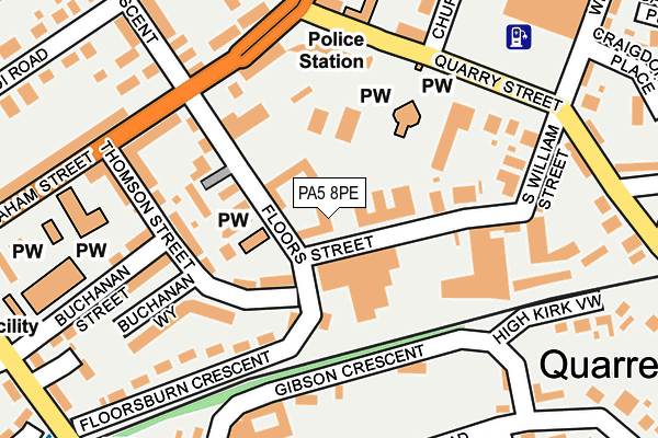 PA5 8PE map - OS OpenMap – Local (Ordnance Survey)