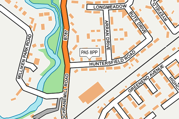 PA5 8PP map - OS OpenMap – Local (Ordnance Survey)