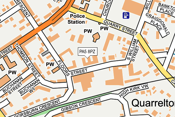 PA5 8PZ map - OS OpenMap – Local (Ordnance Survey)