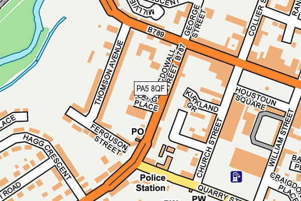 PA5 8QF map - OS OpenMap – Local (Ordnance Survey)